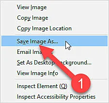 Save as popup menu